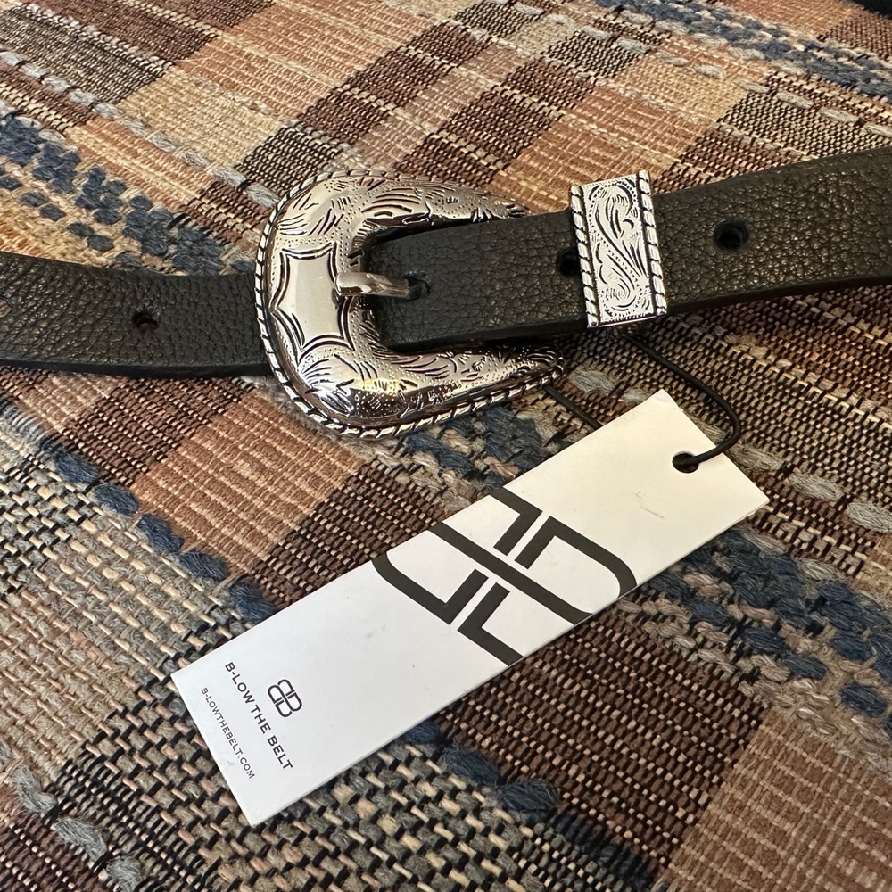 NWT B-Low the Belt Baby Frank Hip Belt in Black and Silver